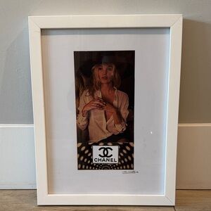 CHANEL Art Poster with Black and White Accents